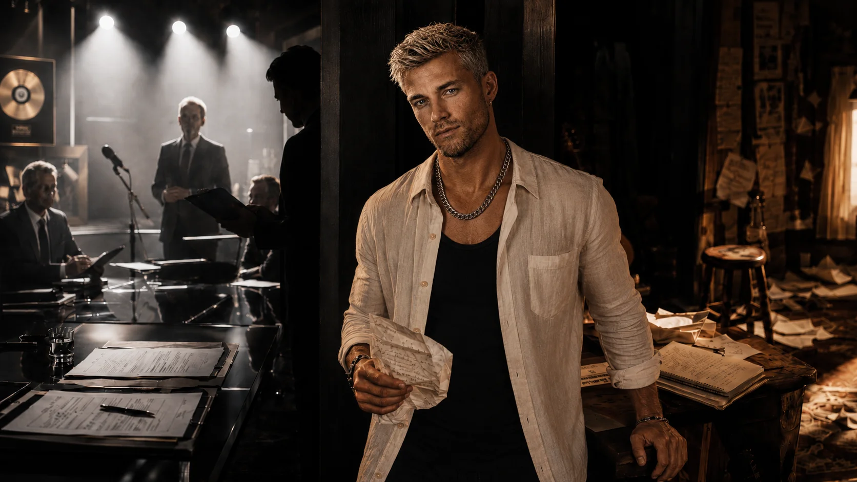 Arvid, Charakter aus »BPM - Mein Herz folgt deinem Rhythmus«, Symbolbild zum Industry vs. Artist Trope in Gay Celebrity Romance